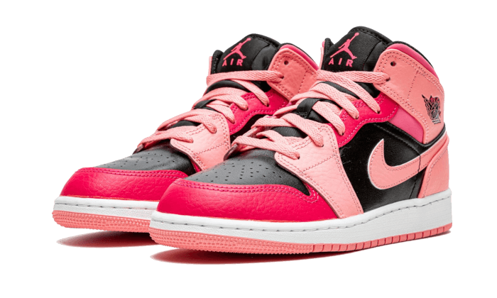 Air Jordan 1 Mid Coral Chalk Pink - VIARESELL