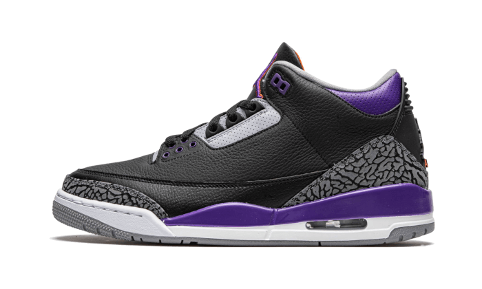 Air Jordan 3 Retro Black Court Purple - VIARESELL
