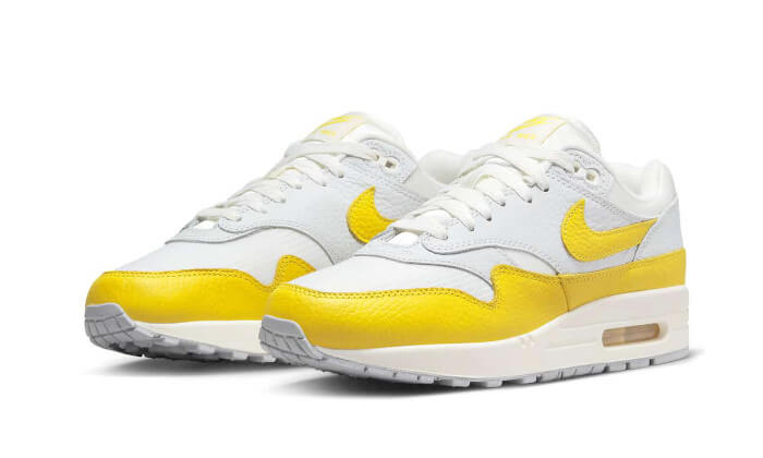 Nike Air Max 1 White Bright Yellow - VIARESELL