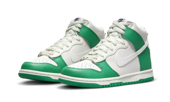Nike Dunk High White Green - VIARESELL